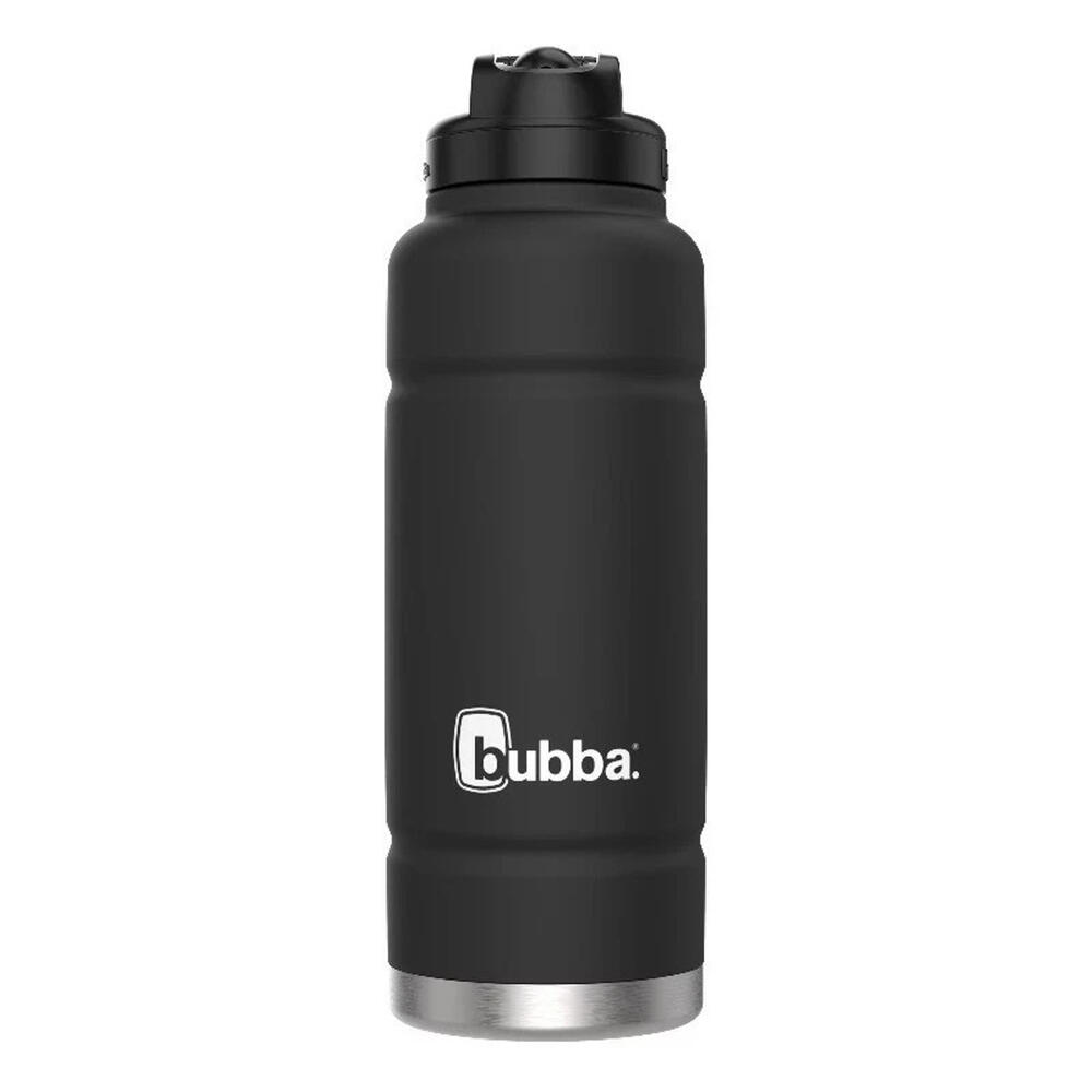 Bubba‎ Stainless Steel 40 oz Water Bottle Rubberized Black Licorice With Straw